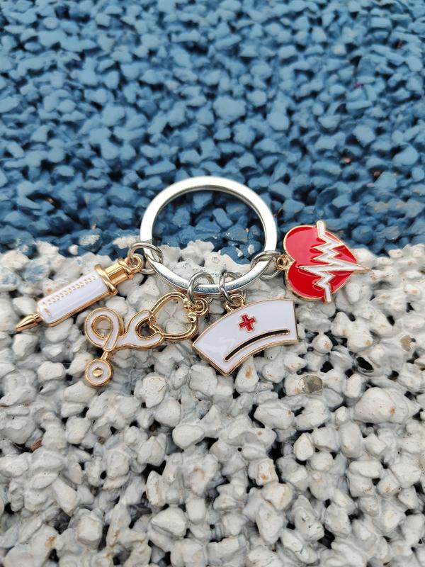 Creative Doctor & Nurse Design Keychain, Cute Keychain For Men & Women, Fashion Accessories For Daily Use, Matching Keyring