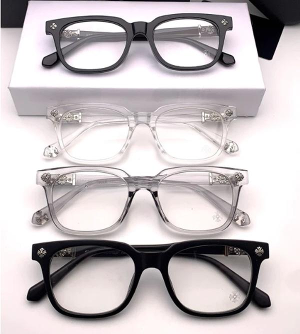 Chr0me Heart Glasses, Retro Glasses, Chr0me He9rts Style Classic Cross Fram9 Glasses, Trendy Unisex Glasses