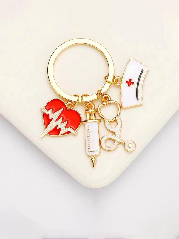 Creative Doctor & Nurse Design Keychain, Cute Keychain For Men & Women, Fashion Accessories For Daily Use, Matching Keyring