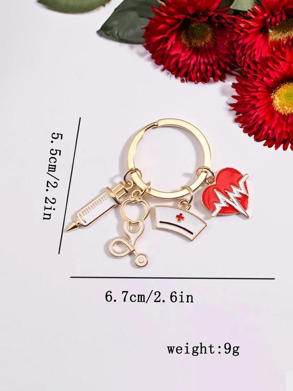 Creative Doctor & Nurse Design Keychain, Cute Keychain For Men & Women, Fashion Accessories For Daily Use, Matching Keyring