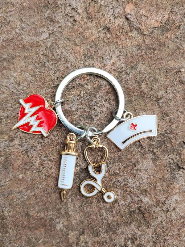 Creative Doctor & Nurse Design Keychain, Cute Keychain For Men & Women, Fashion Accessories For Daily Use, Matching Keyring