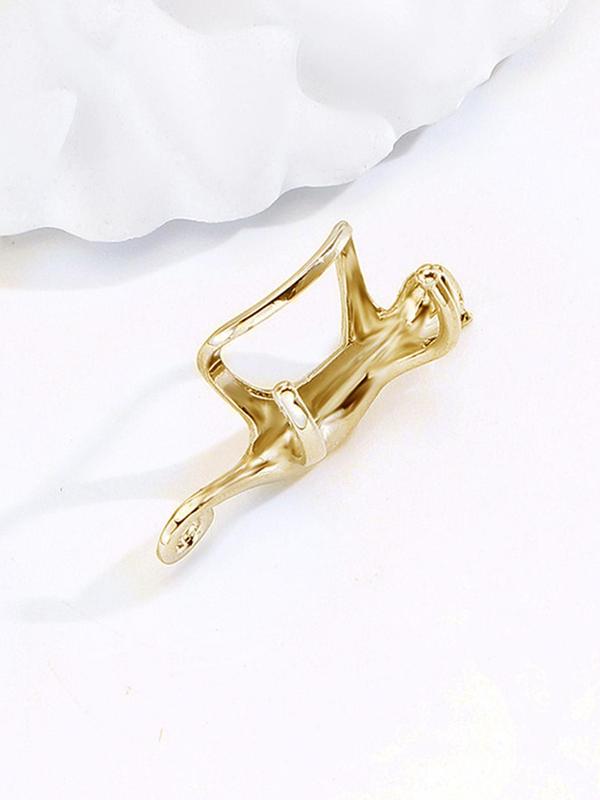 Cute Cat Design Ear Cuff,  Fashionable and Creative without Piercing Jewelry for Party, Daily Clothing Decor, Trendy All-match & Exquisite Jewelry for Birthday Gift