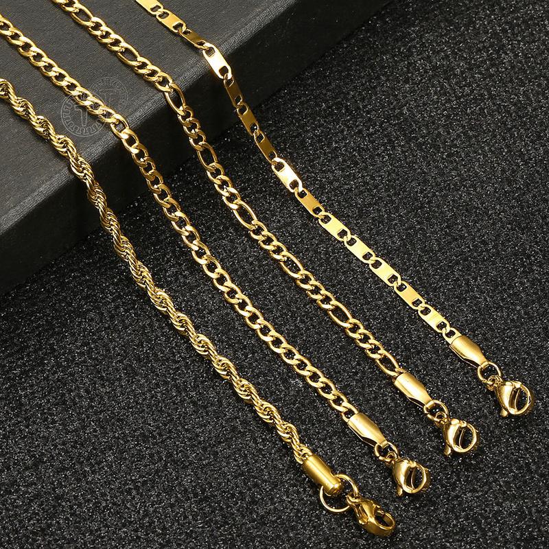 Hermah Gold Color Anklet for Female Women Summer Jewelry 3MM 10