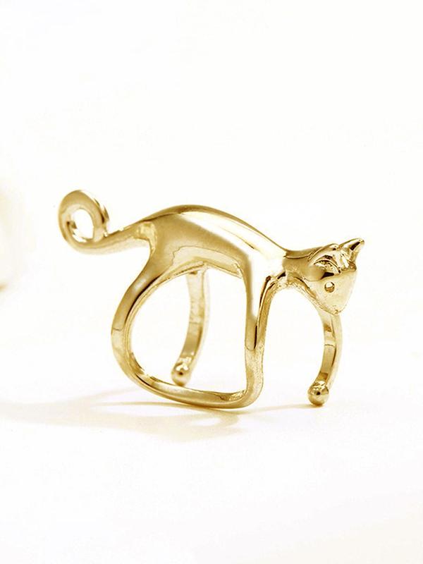 Cute Cat Design Ear Cuff,  Fashionable and Creative without Piercing Jewelry for Party, Daily Clothing Decor, Trendy All-match & Exquisite Jewelry for Birthday Gift