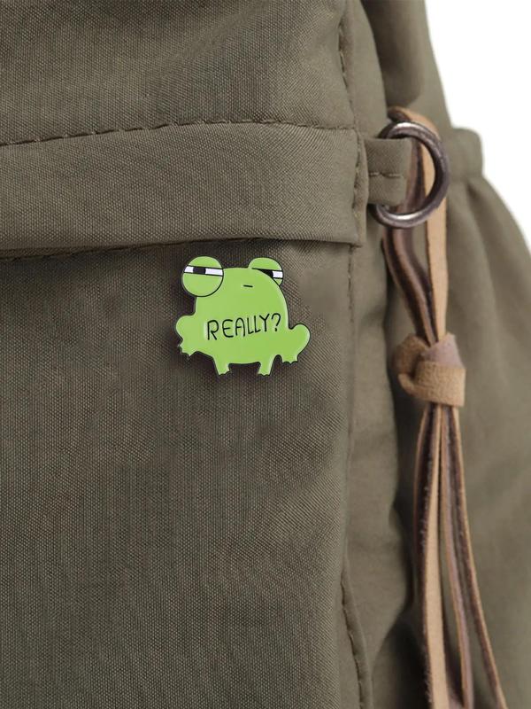 Cute Frog Design Brooch, Animal Themed Clothes Brooch, Enamel Pin Suitable for Backpacks, Jeans, Scarves, Hats Decoration, Fashion Accessories for Men & Women