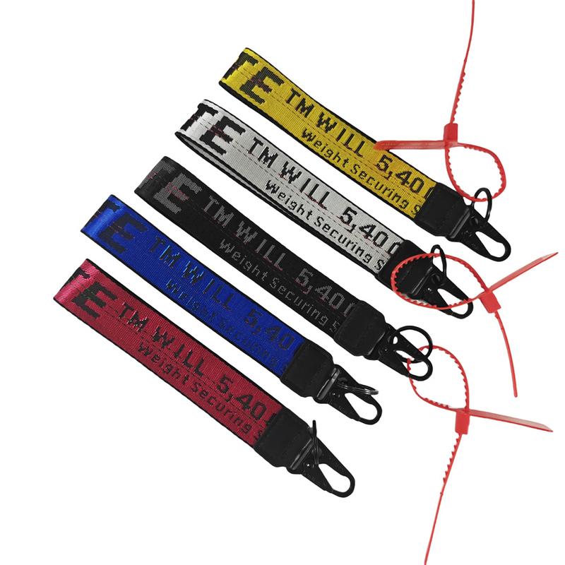 OFF-WHITE Canvas Keychain Wristlet Strap for Youth Mens Women - Versatile Attachment for Keys, Wallets, Bags, and Jeans Decoration