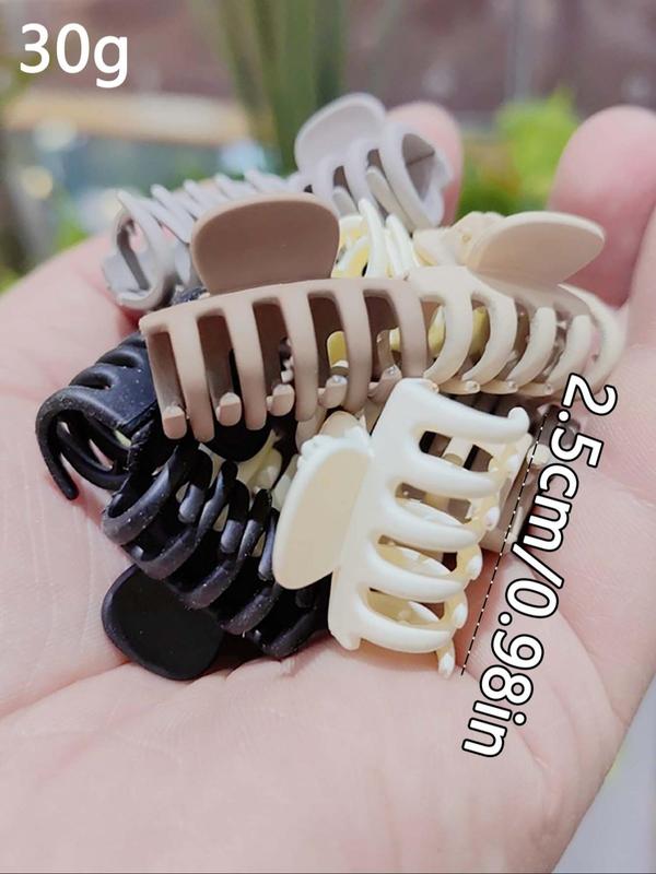 Mixed Color Hair Claws, Casual and Versatile Hair Accessories for Women, Minimalist Headwear Suitable for Thick Hair