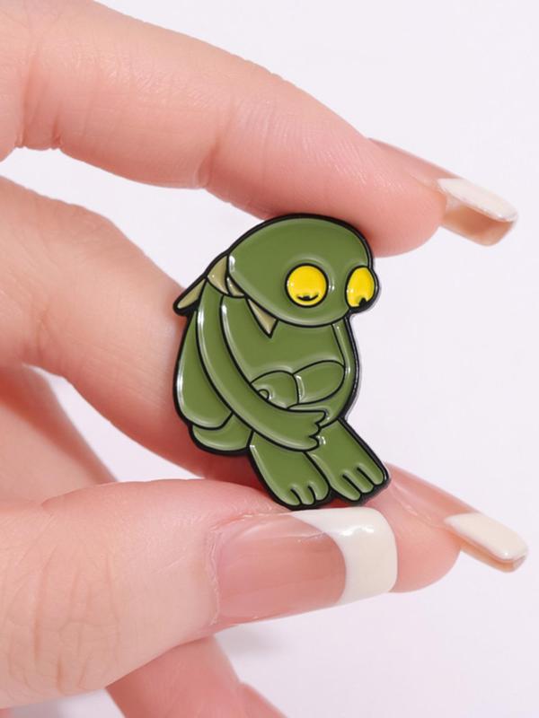 Cute Frog Design Brooch, Fashion Alloy Badge for Women & Men, Enamel Pin Suitable for Backpacks, Jeans, Scarves, Hats Decoration