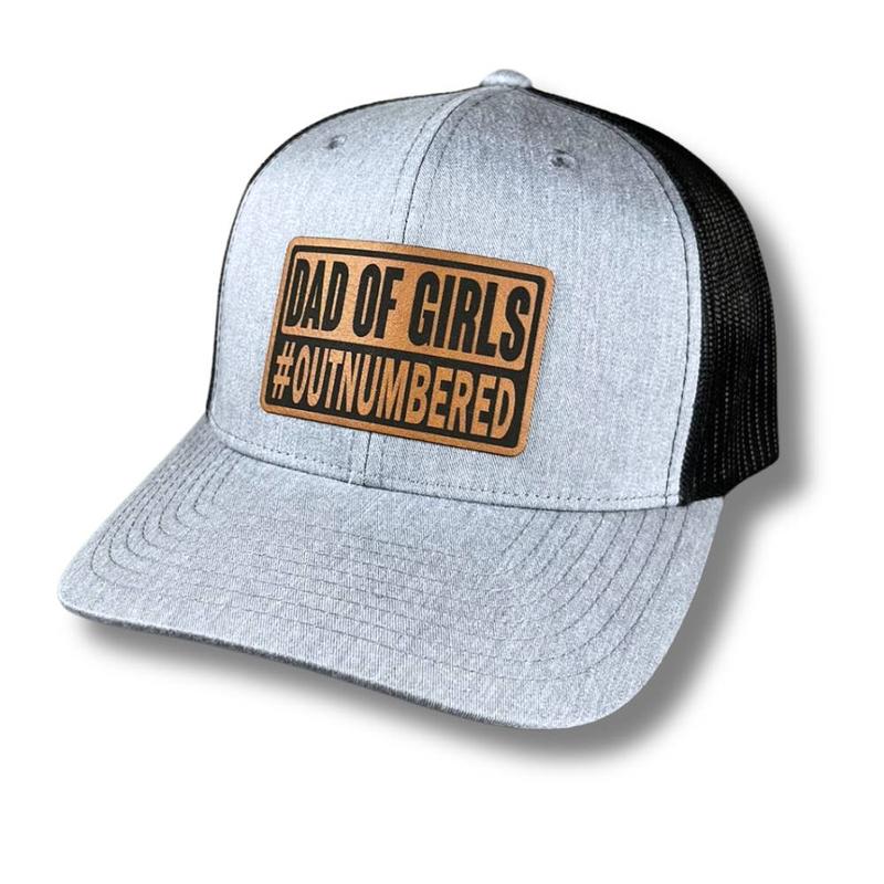 Dad of Girls #Outnumbered Patch Hat