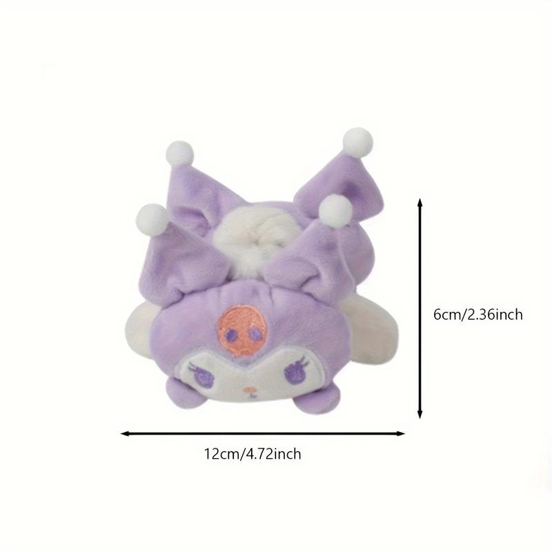 2024 Listing 1 PCs Cartoon Cute Sanrio 3D Plush Barrettes, Sweet Girl's Back Hair, Plush Barrettes with Cute Top Clip Hair Accessories