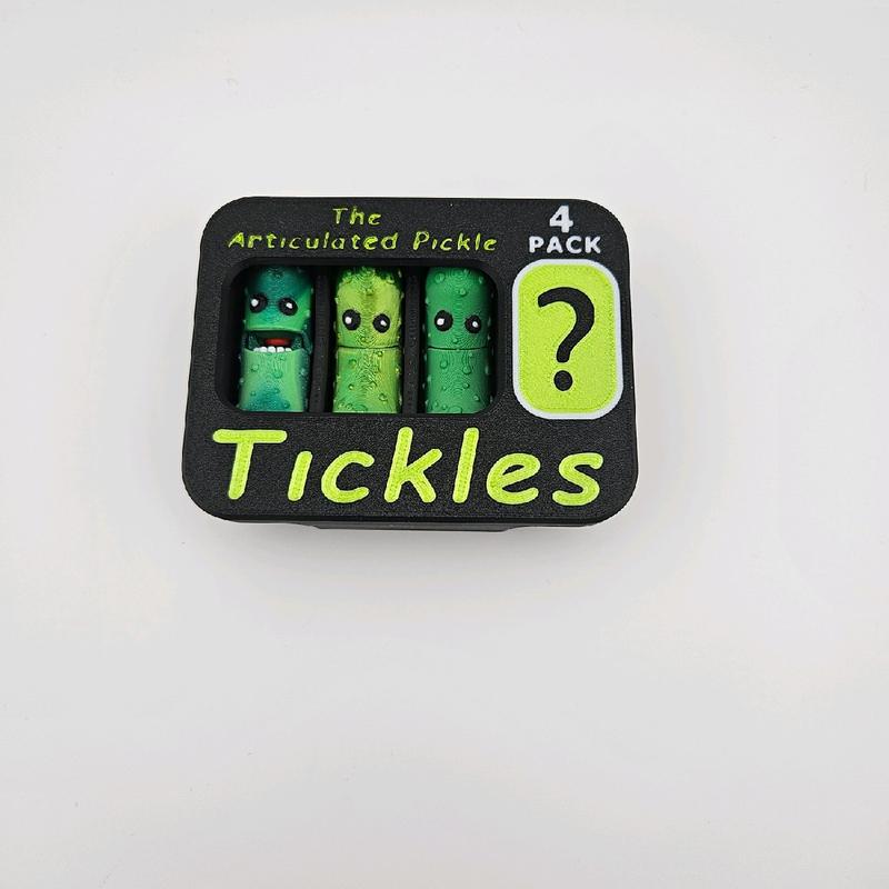 3D Printed Tickle Pickle Pack Keychains