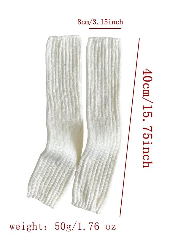 1 Pair Women's Cute Heart Embroidery Gloves, Fashionable Casual Trendy Y2k Knitting Arm Warmers, Fashionable Accessories for Daily Wear