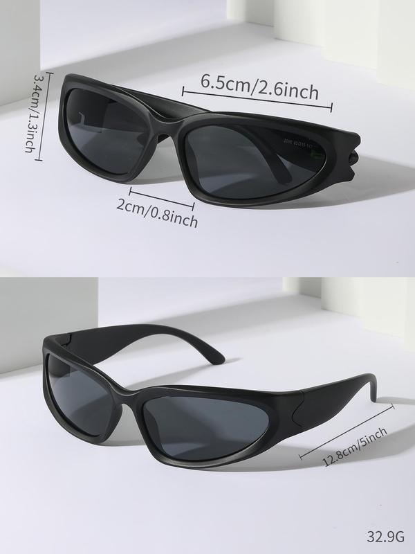 1 Pair Simple Sunglasses for Everyday Use, One-piece Frame Fashion Sunglasses, Travel Accessories, Trendy Sunglasses for Daily Wear for Men and Women