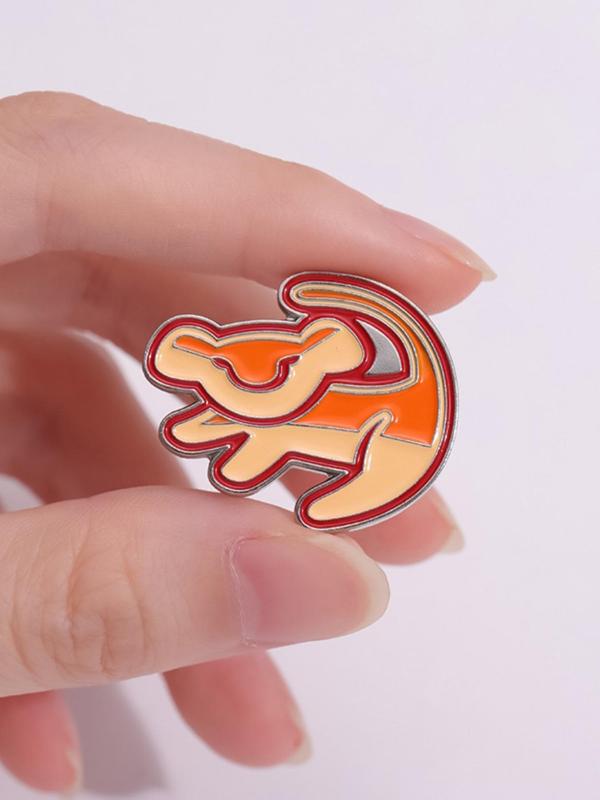 Cartoon Animal Design Brooch, Cute Alloy Badge for Daily Clothing Decor, Trendy All-match & Exquisite Brooch for Birthday Gift