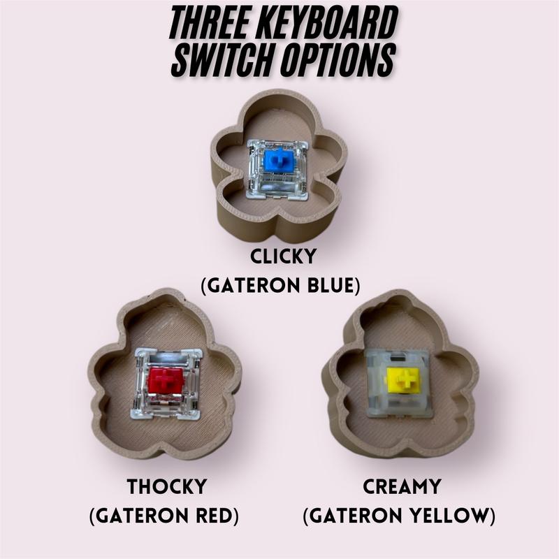 Gingerbread Keyboard Fidget Keychain