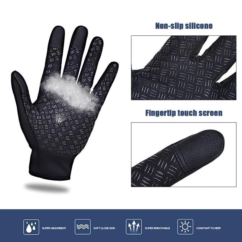 Men Women Winter Warm Windproof Waterproof Thermal Gloves Touch Screen Mittens