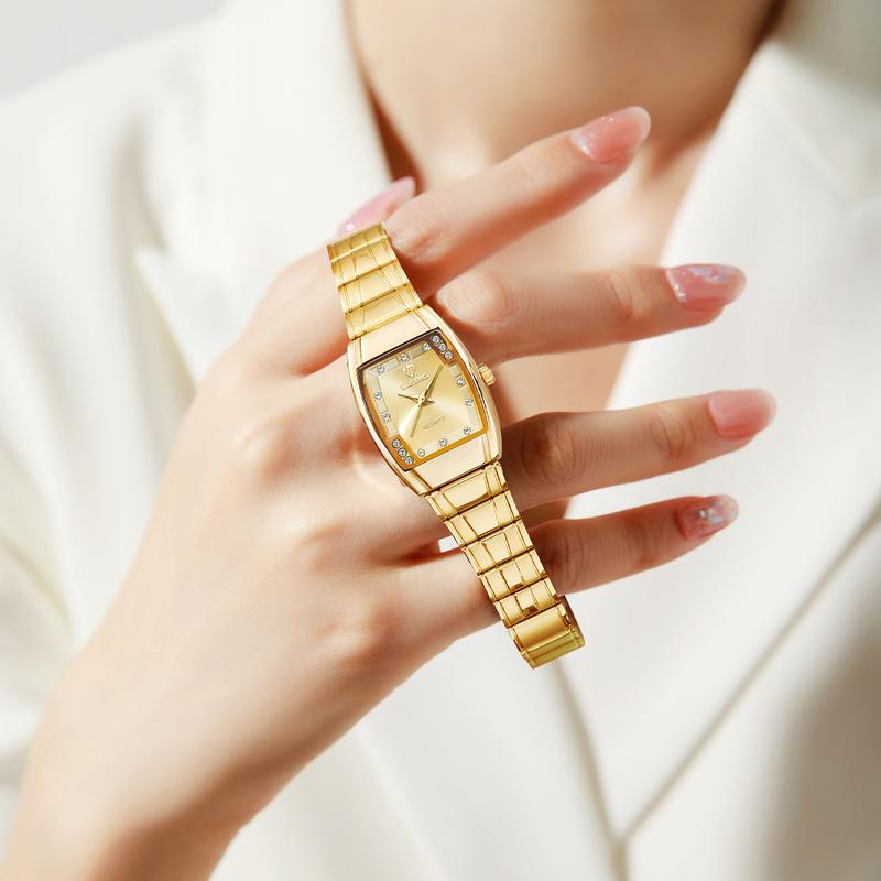 Liebig Serpent - Gold-Plated Luxury Watch with Diamond Accents and Sleek Band