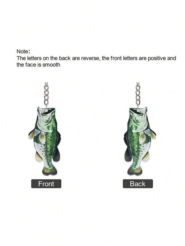 Fishing Lure Design Acrylic Keychain, Cute Fish Shaped Keychain for Men & Women, Fashion Accessories for Daily Use, Trendy All-match & Exquisite Keychain for Birthday Gift