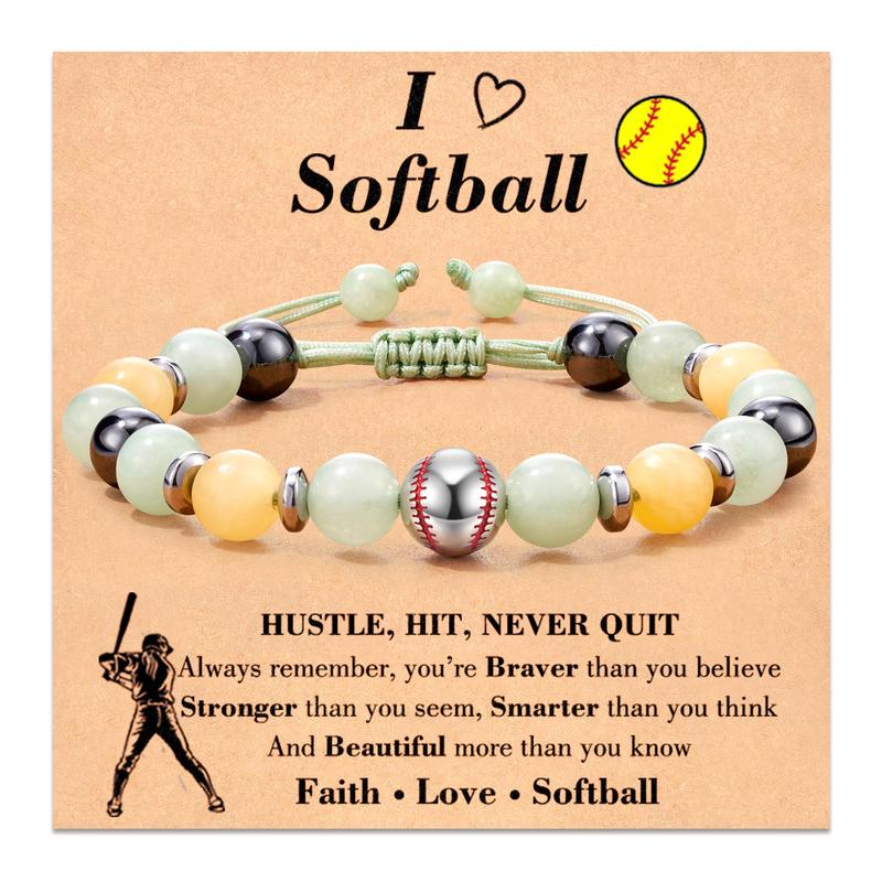 Softball Bracelet Gifts for Teens Girls Graduation Christmas Birthday Gift