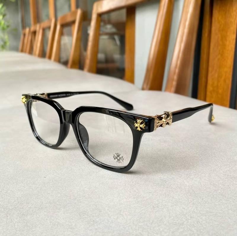 Cox Ucker Chrome Hearts Glass Fashion Glasses Frames for Men and Women - Unisex Design Europe Eyeglasses , Titanium Plastic Frames ,UV Protection Glass Lenses