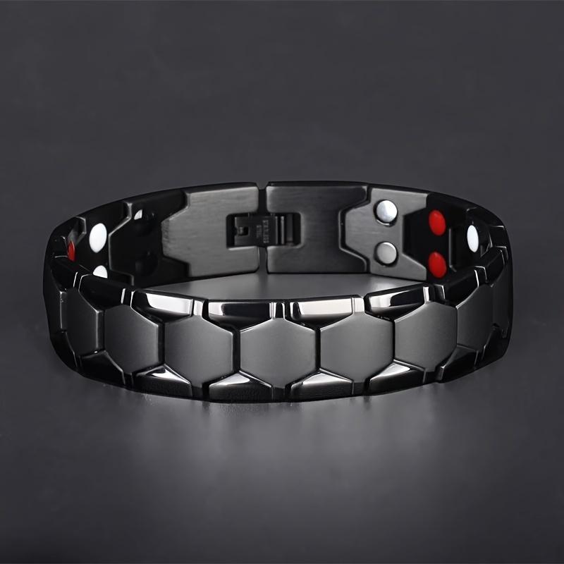 Cool Domineering And Fashionable Titanium Steel Bracelet, Spherical Magnet Bracelet, Gift For Family And Friend