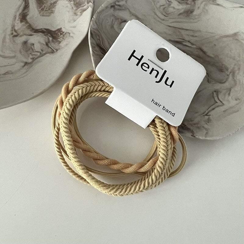 One card basic high elastic hair rope simple color hair ring practical rubber band all-match hair accessories head rope