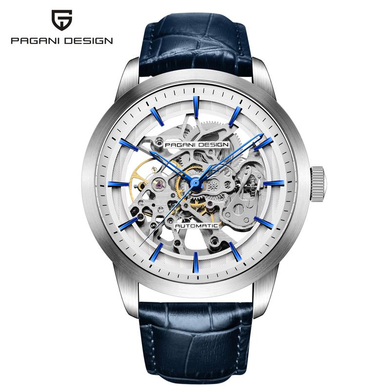 PAGANI DESIGN PD-1638 Skeleton Men's Automatic Watches 43mm Stainless Steel Mechanical Wrist Watches invictaprodiver