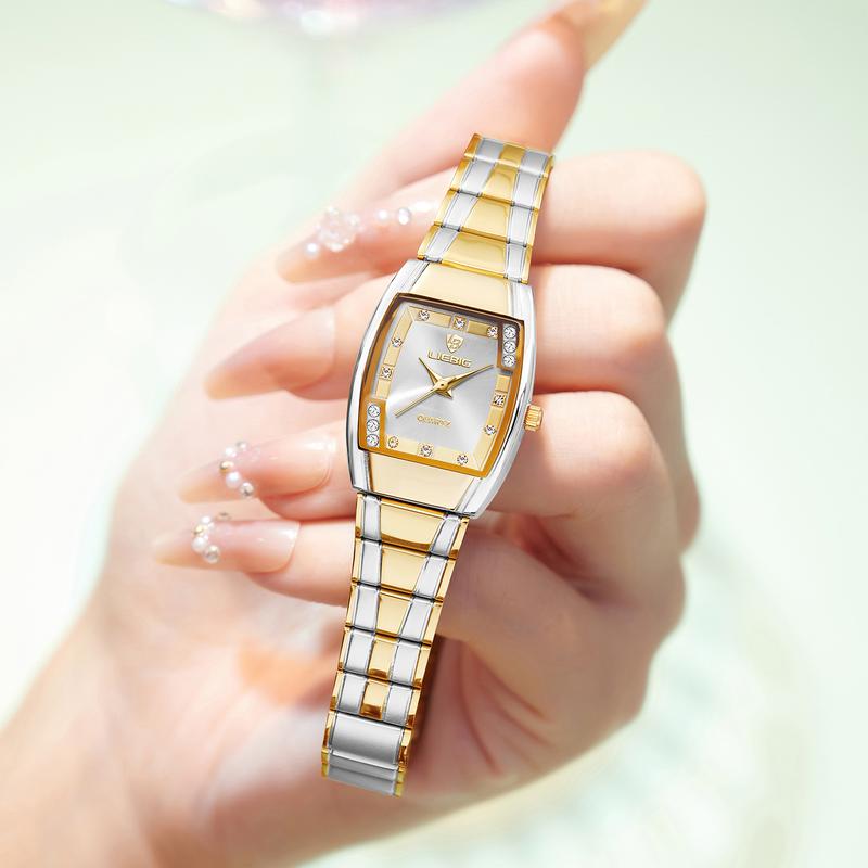 Liebig Serpent - Gold-Plated Luxury Watch with Diamond Accents and Sleek Band