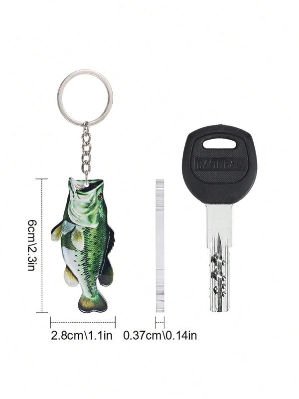 Fishing Lure Design Acrylic Keychain, Cute Fish Shaped Keychain for Men & Women, Fashion Accessories for Daily Use, Trendy All-match & Exquisite Keychain for Birthday Gift