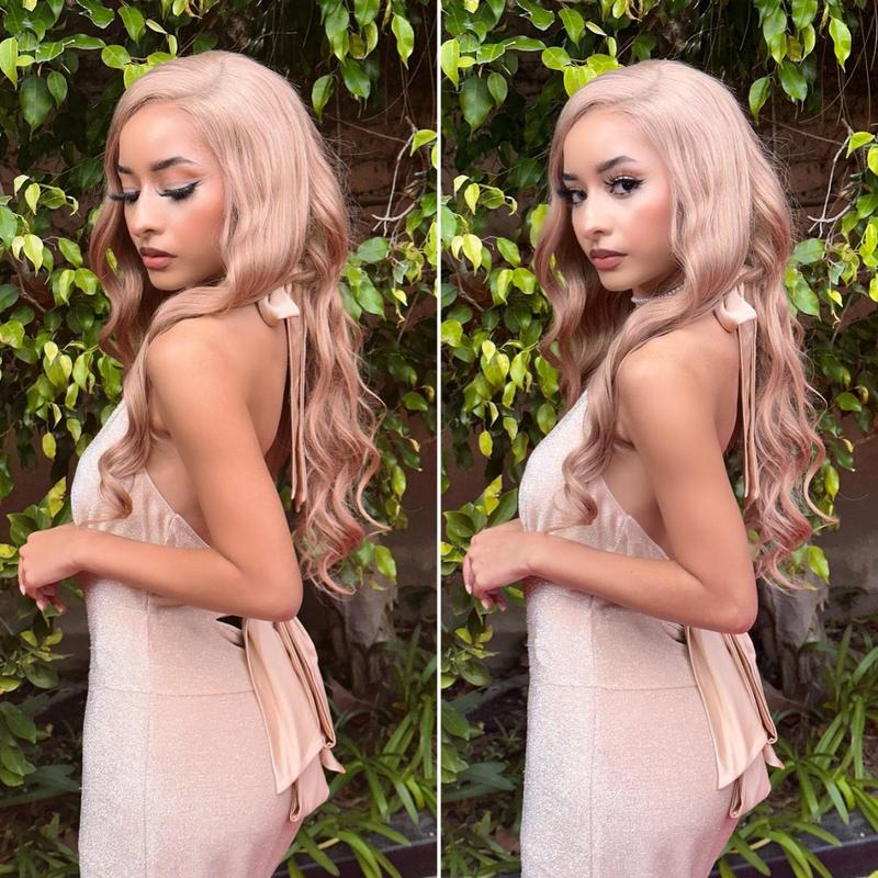 Megalook 6x5 13x4 HD Pre Cut Lace Milk Tea Light Flaxen Beginners Glueless Wig Human Hair Lace Front Wigs Pre Plucked Bleached Knots Ready to Wear