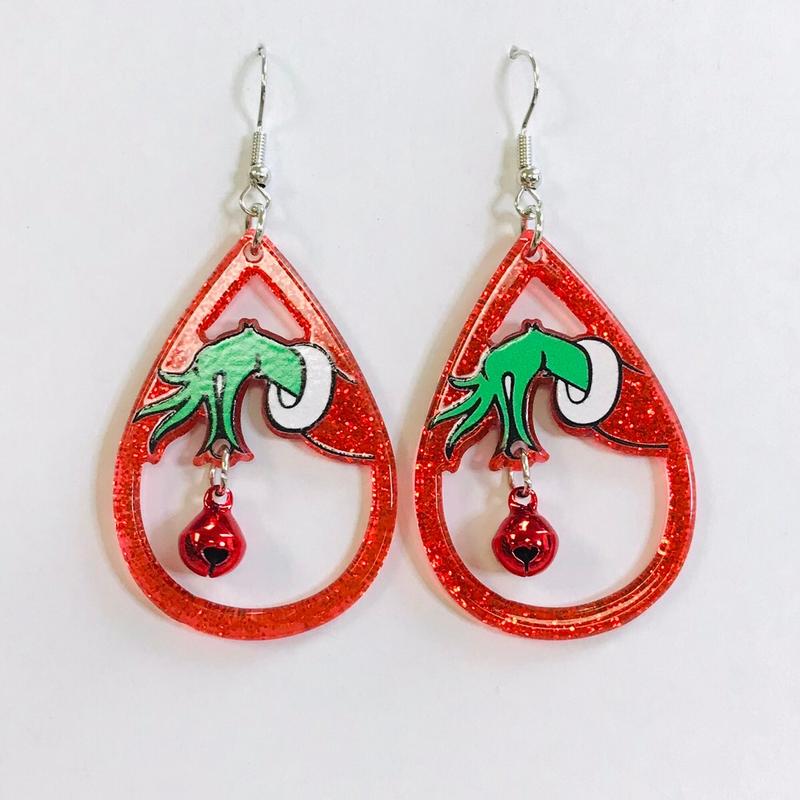 Grinch earrings