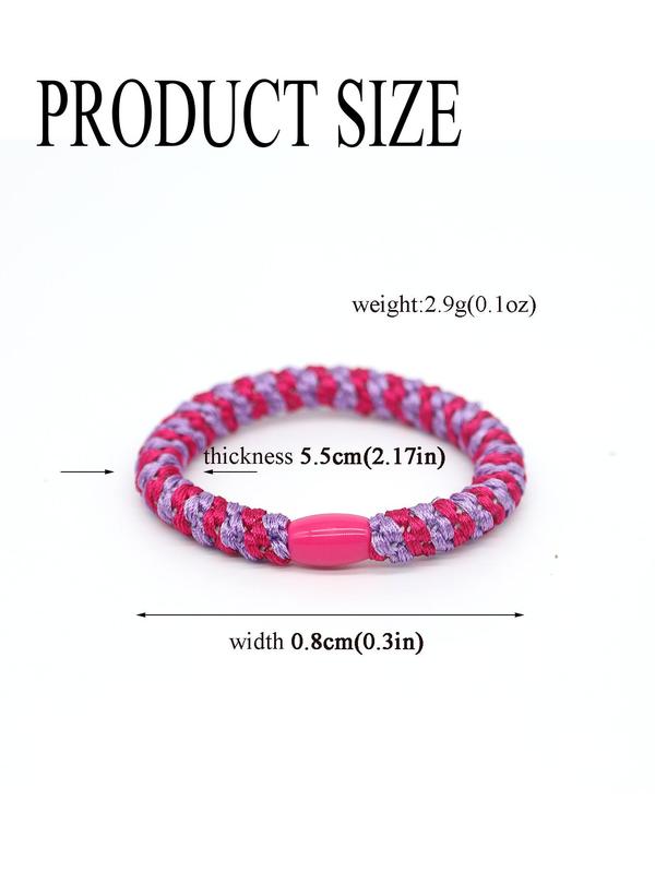 Women's Minimalist Solid Color Hair Tie, Casual Simple Style Hair Tie, Hair Accessories for Daily Use for Women & Girls