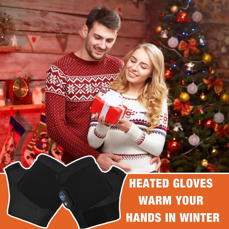 Rechargeable USB Heated Fingerless Gloves for Gaming, Office, and Outdoor