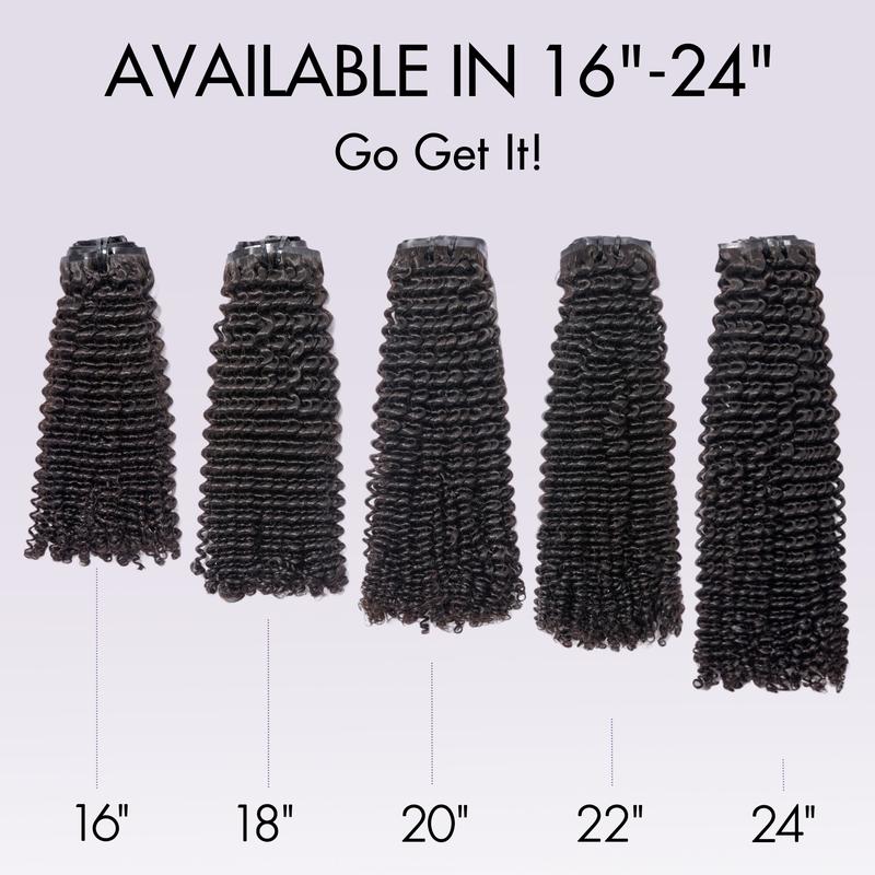 LUVME 100% Virgin Human Hair Extensions 135g Pack Straight, Body Wave, Kinky Curly, Yaki Straight Clip-In