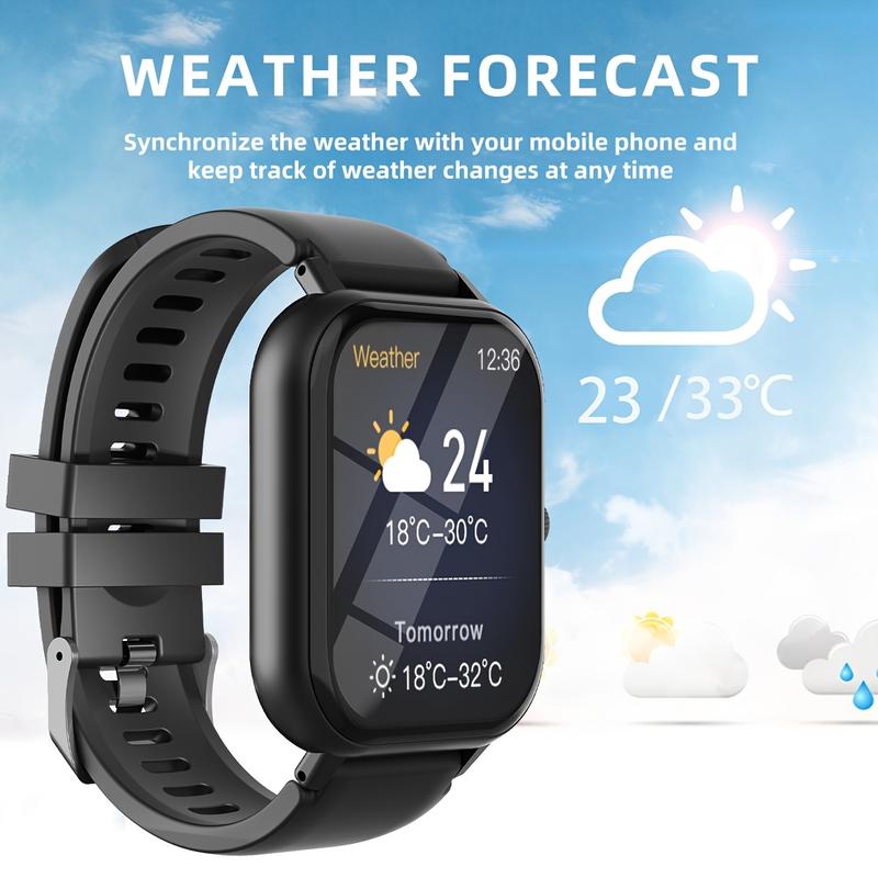 Women's Smart Watch, 2.01-Inch Full Touch Screen Display, Controlled by Music, More than Sport Mode, Pedometer, Notice, Compatible with IOS and Android, Ideal Gift for Friends, Couples, Wives, Husbands