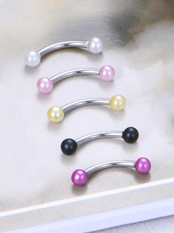 LGBT Pride Mixed Color & Style Eyebrow Studs, 30pcs Punk Style Eyebrow Piercing Studs, Fashionable Body Jewelry for Women & Men