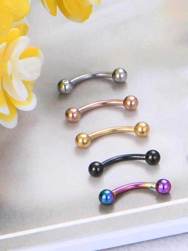 LGBT Pride Mixed Color & Style Eyebrow Studs, 30pcs Punk Style Eyebrow Piercing Studs, Fashionable Body Jewelry for Women & Men