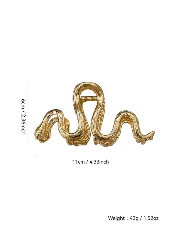 Punk Style Snake Design Hair Claw, Elegant Novelty Trendy Hair Claw, Fashionable Hair Accessories for Women & Girls