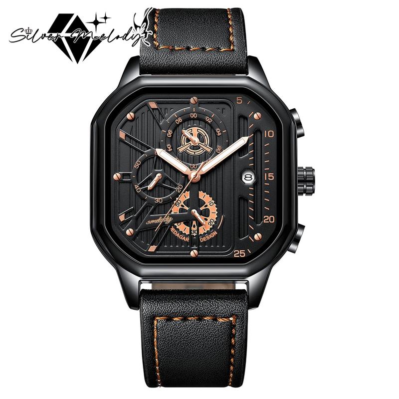 SMelody New Three-eye Men's Watch Calendar Luminous Waterproof