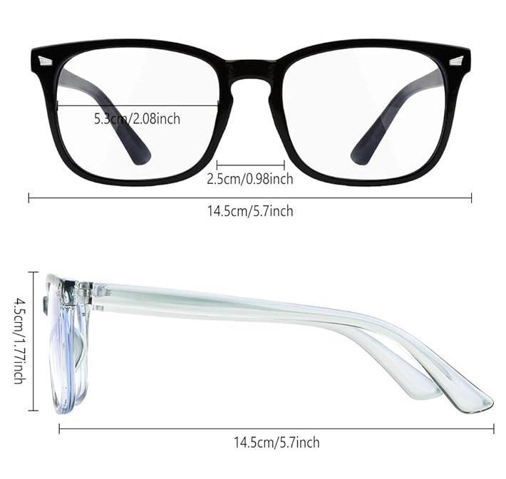 Computer Glasses ，Fashion Glasses Computer  TV Phones Glasses Fashion Glasses For Men Women, Clear Gaming Glasses Lenses glass