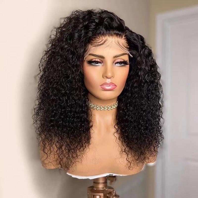 Front Lace Wig Female Short Curly Hair Small Volume Chemical Fiber Former Lace Head Cap