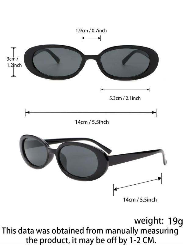 Unisex Vintage Cat Eye Frame Sunglasses, Trendy Casual Sunglasses for Everyday Use, Fashion Accessories for Outdoor Activities