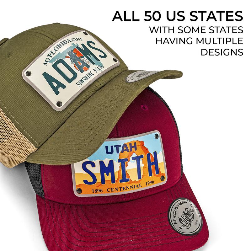 Mexico License Plate Hats - All 32 Mexico States - Customizable Hats