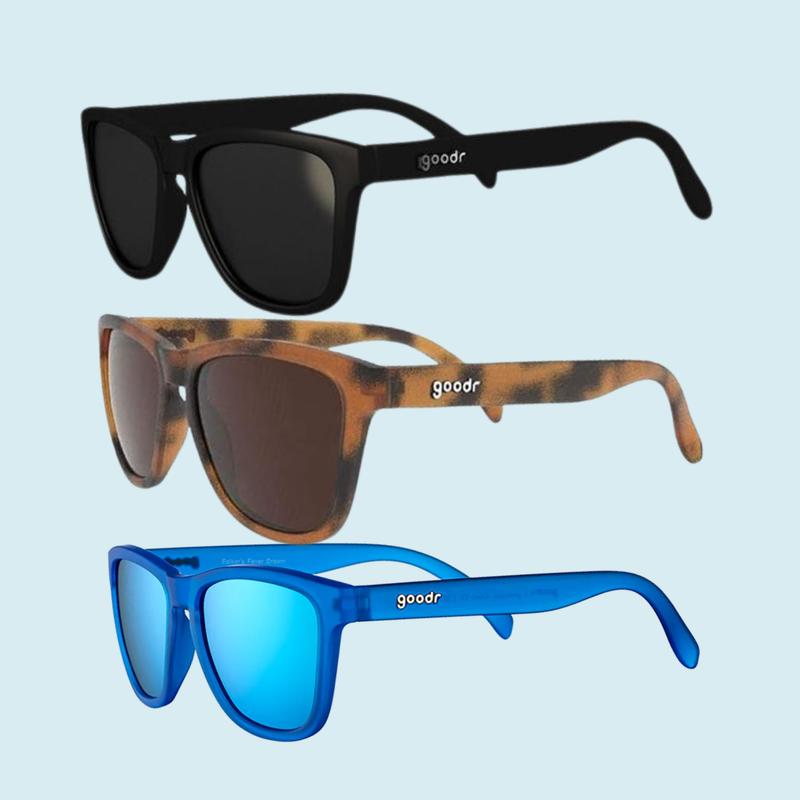 Goodr OG Sunglasses - Costume Accessories, Eyewear, Tourism, Anti-sleep Glass, Anti-UV Rays, Sport - Blue, Black, Brown Color