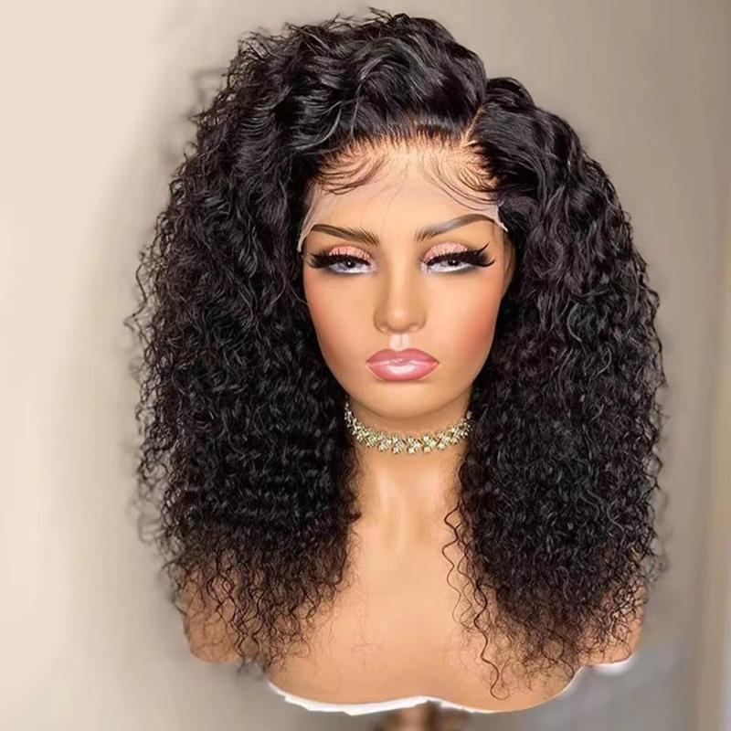 Front Lace Wig Female Short Curly Hair Small Volume Chemical Fiber Former Lace Head Cap