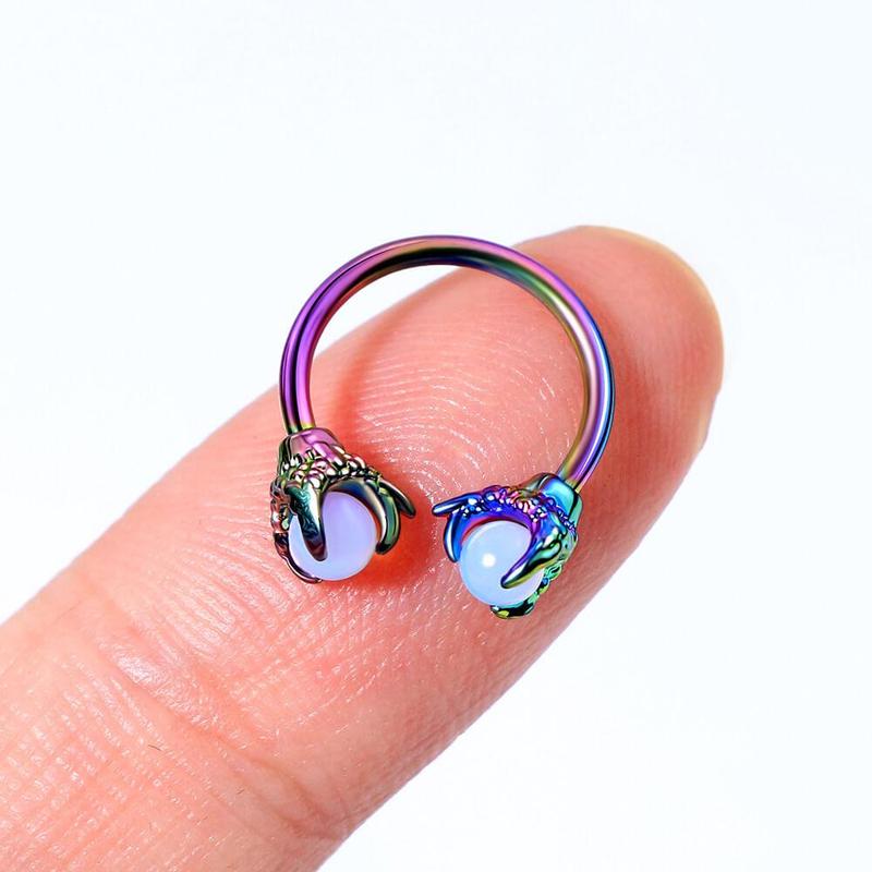 Oufer 16G Dragon Septum Ring Circular Barbell