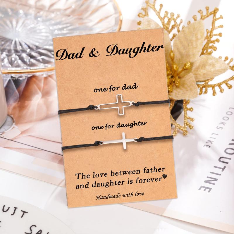 Matching Bracelets Gifts for Dad Daughter Dad Son Gifts for Christmas Valentines Day Birthday Bracelet Gift from Dad Gift To Daughter Son