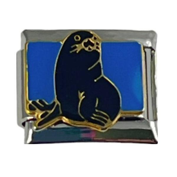 Italian Charm Link 9mm Sea Lion Charm - Unisex