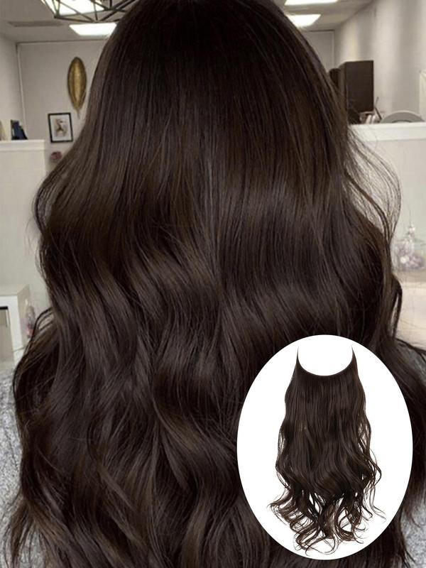 14 16 18 22 Inch Long Body Wavy Clip-in Hair Extension, Natural Fluffy Synthetic Hairpiece for Women, Synthetic Hairpiece for Daily Use