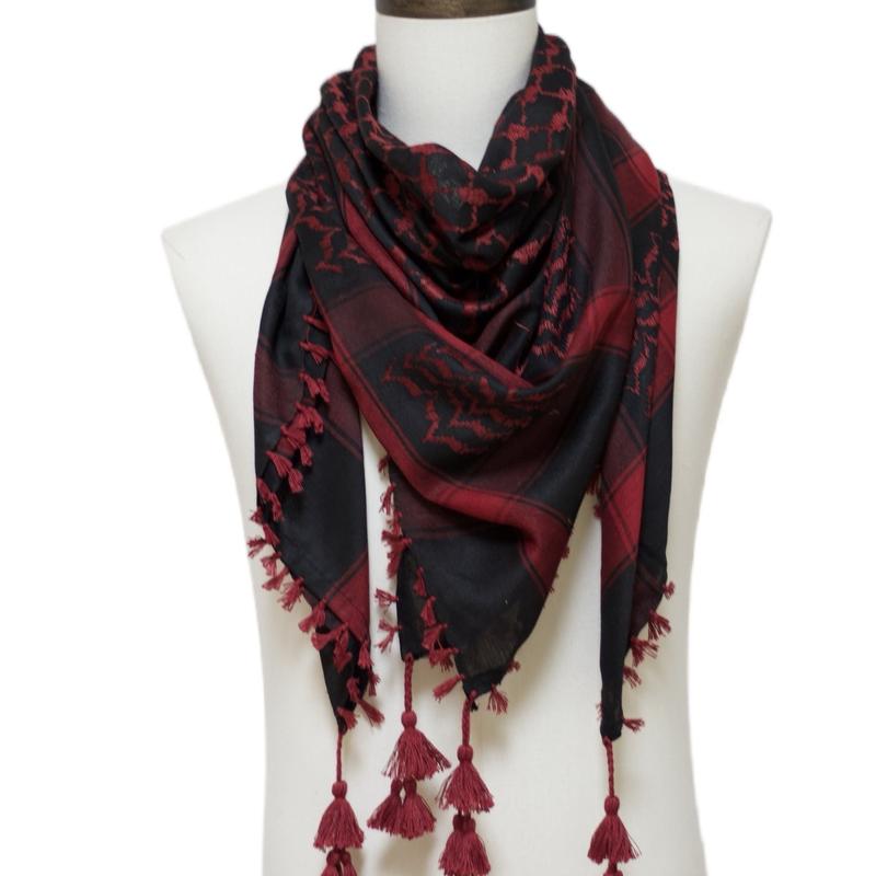 Ahla Shabab Maroon & Black Hatta Kuffiyeh